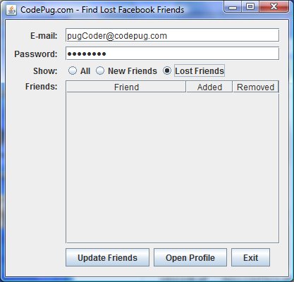 Find Lost Facebook Friends
